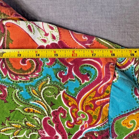 VTG Carrie Allen Paisley Beaded Sequin Denim Jacket Womens Medium Cotton Boho - Picture 8 of 14